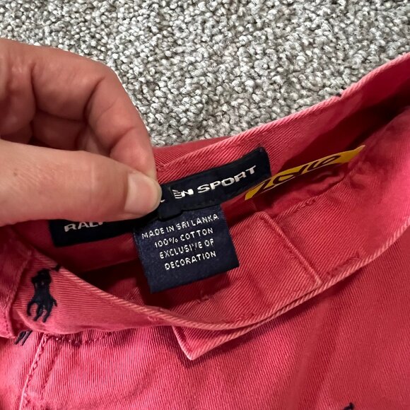 Vintage Ralph lauren sport skirt womens 6 pink blue pony logo mini preppy 90s - Picture 6 of 11